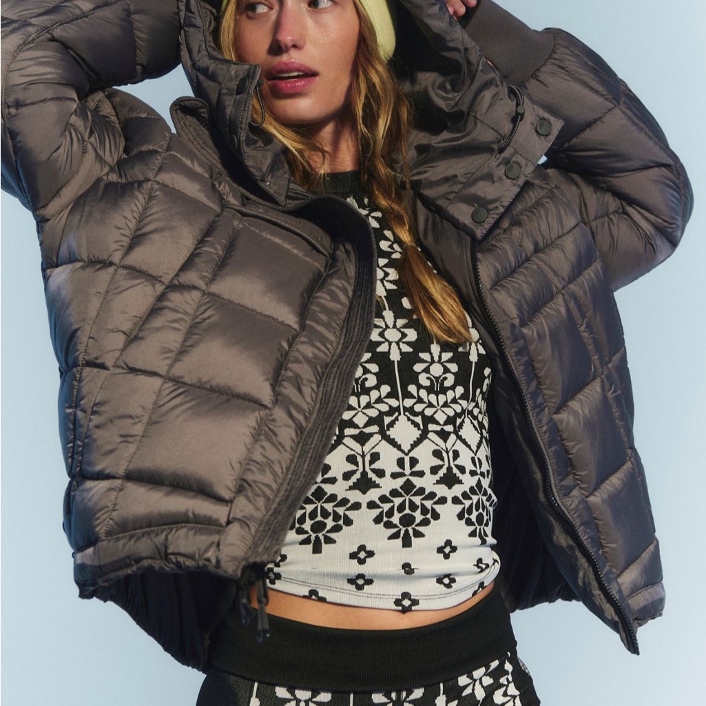Free People Like A Dream Reversable Puffer Jacket Size Xs